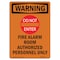Signmission OSHA WARNING Sign, Fire Alarm W/ Symbol, 24in X 18in Rigid Plastic, 18" W, 24" L, Portrait OS-WS-P-1824-V-13643 - alternate 1